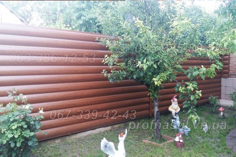 Откатные ворота из металлосайдинга