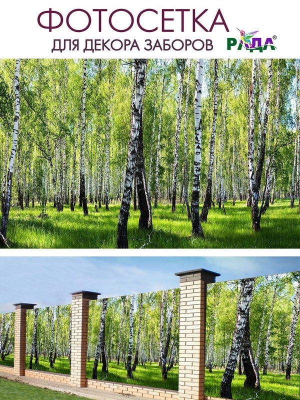 Фотосетка для декорирования ограждений