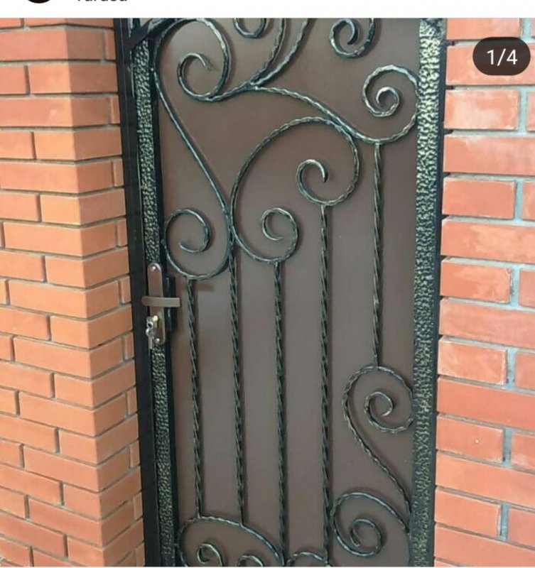 Красивые кованые калитки