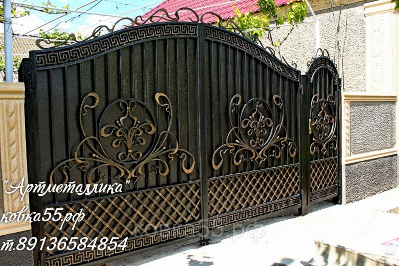 Ажурные кованые ворота
