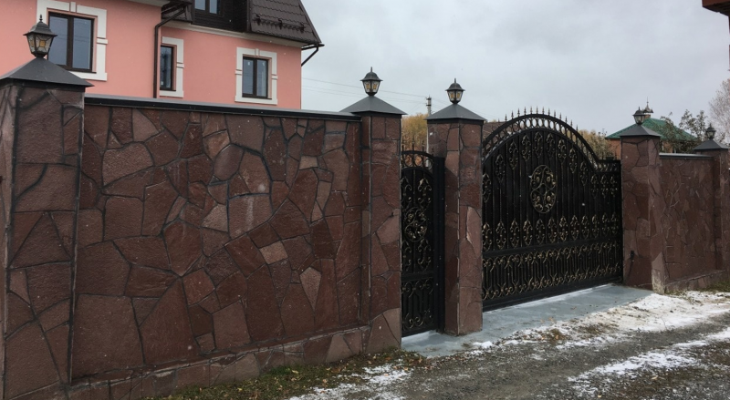 Элитные заборы из кирпича