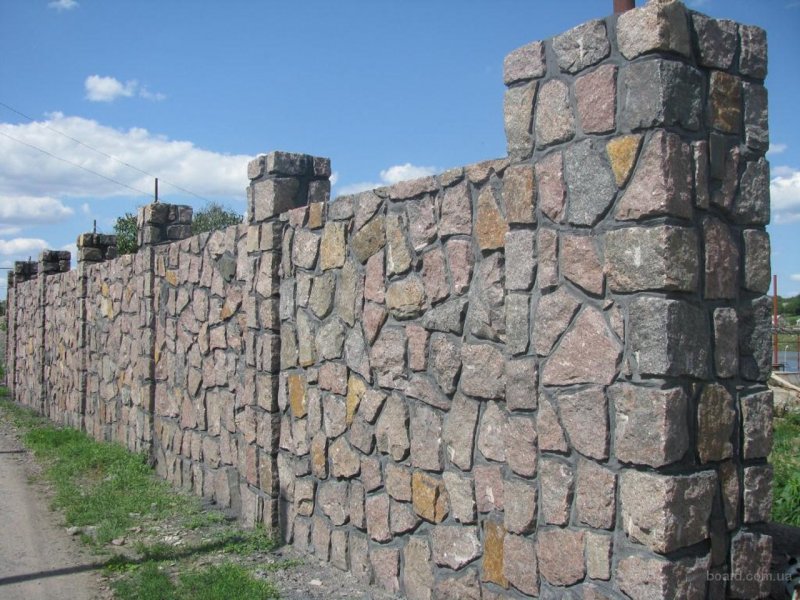 Каменный забор