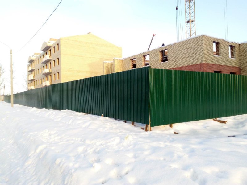 Временный забор для стройки