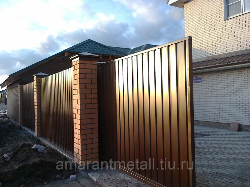 Откатные ворота Амарант