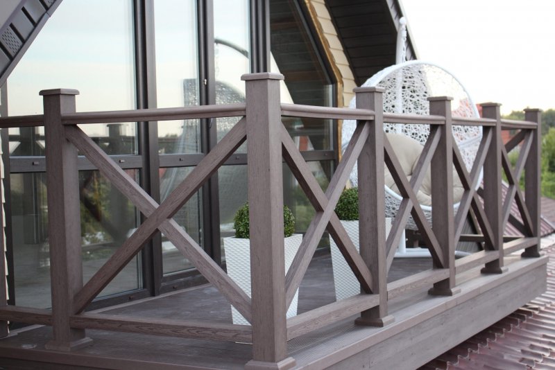 Ограждения для террасы из ДПК Woodvex