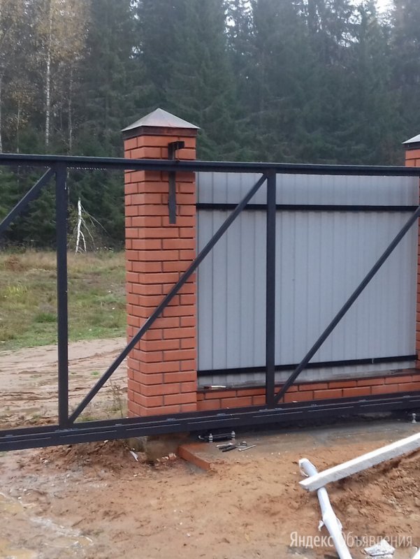 Откатные ворота монтаж
