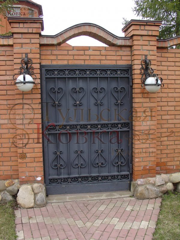 Кованная калитка (44 фото)
