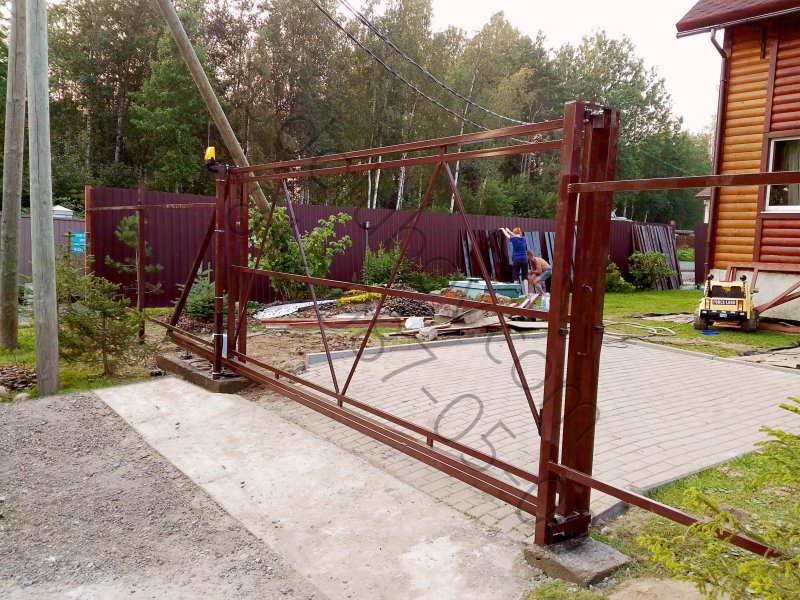 Откатные ворота 6000х2000