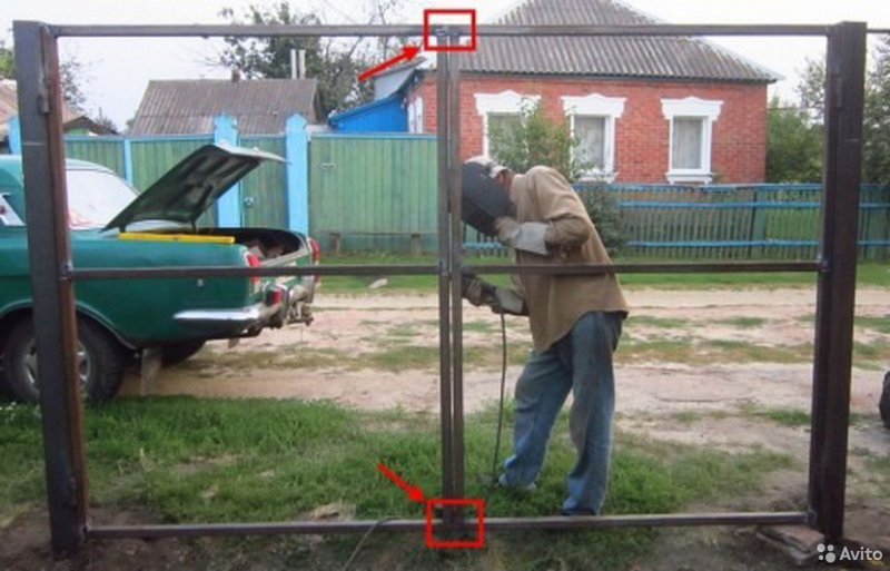 Сварка ворот на Столбах