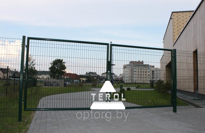 Ворота распашные 3500х2100 (по-01-6005)