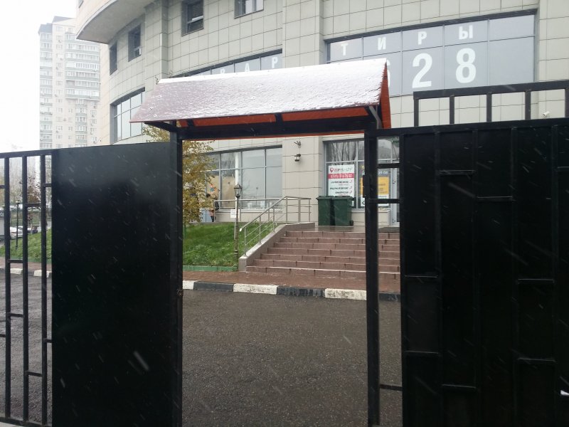 Кованый козырек над калиткой