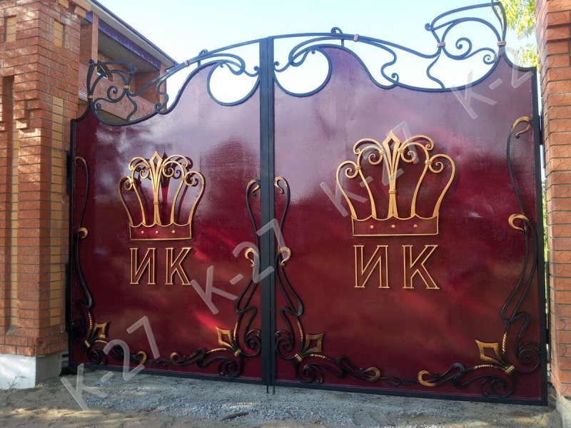 Ворота с буквой к