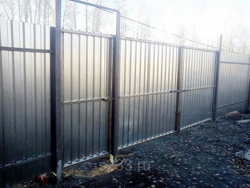 Ворота из профильной трубы 40х20 3м