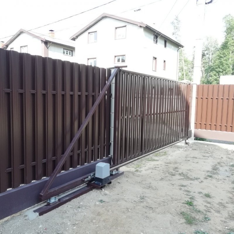 Откатные ворота 4000х2500