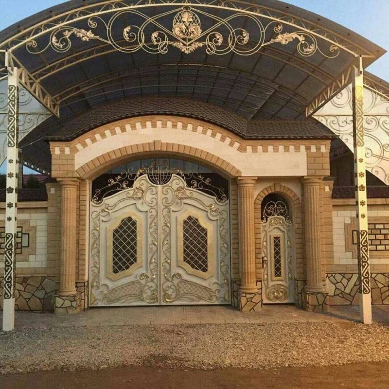 Ворота с аркой