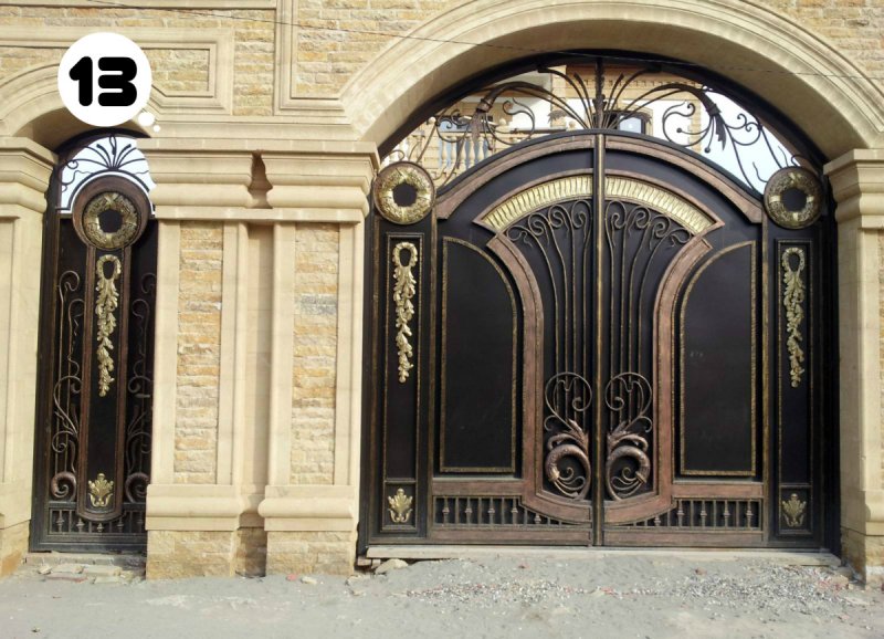 Кованые ворота в Дагестане и в Чечне