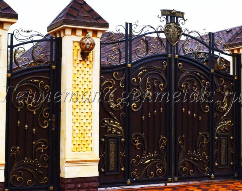 Самые красивые ворота с арками