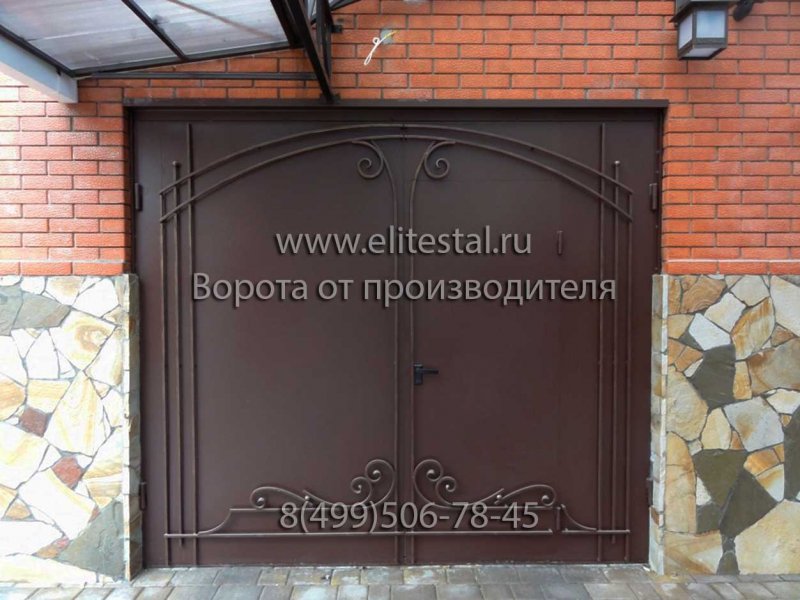 Металлические ворота для гаража