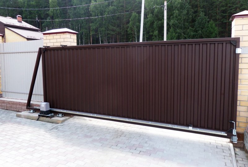 Ворота сдвижные механические