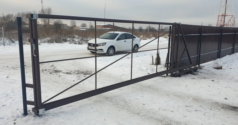 Сваи для откатных ворот