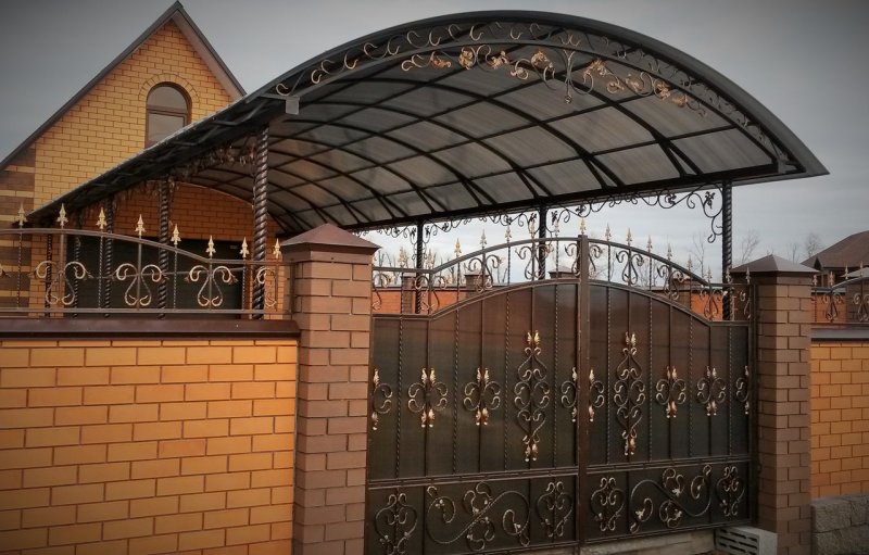 Реклама навесы калитки ворота