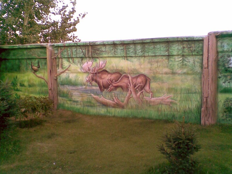 Забор рисунок