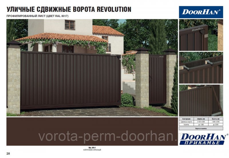 Ворота откатные Дорхан Revolution