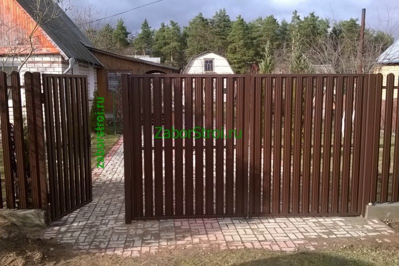 Штакетник Баррера круглый рез 3005