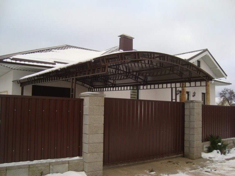 Козырек над калиткой