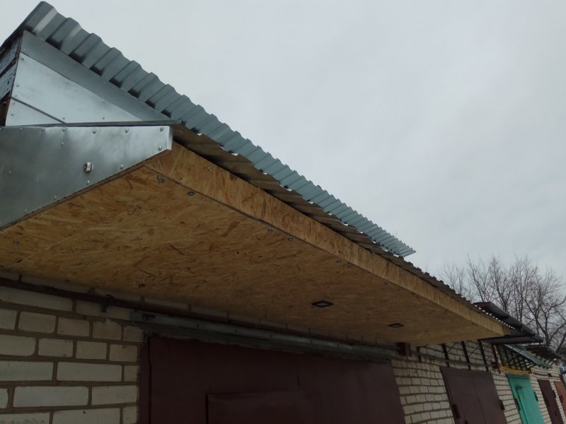 Уголки для козырька над гаражом