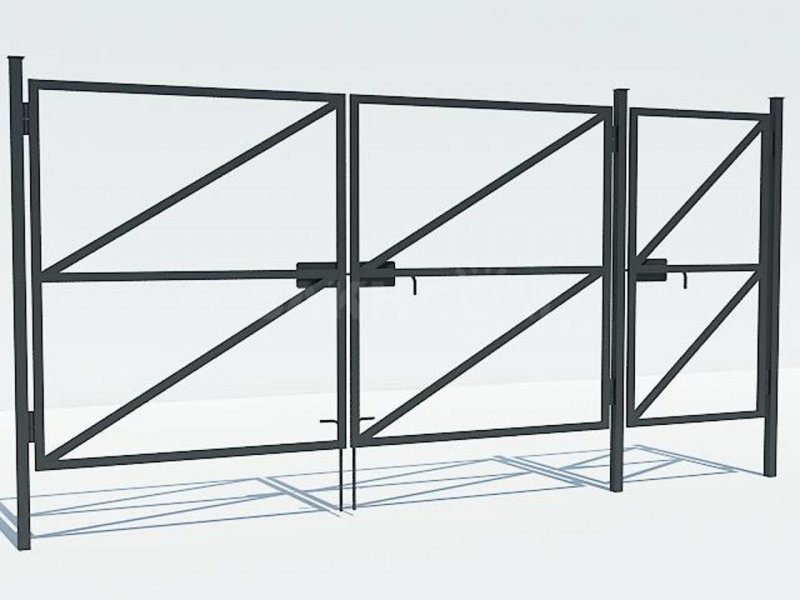 Калитка 3д забор RAL 6005