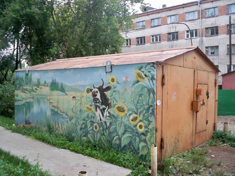 Оригинальные ворота для гаража