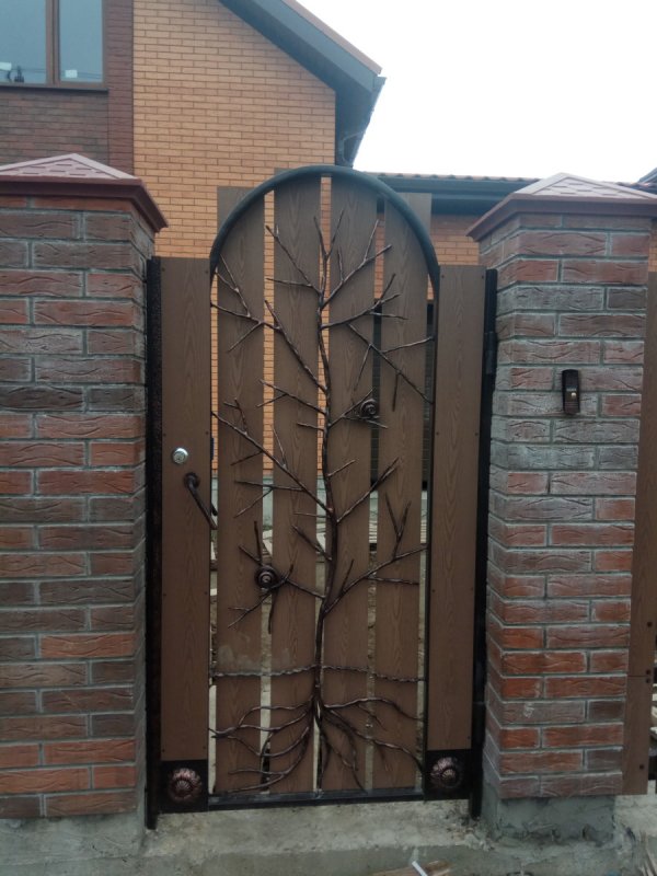 Входные калитки из металла