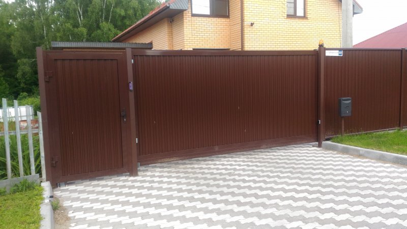 Откатные ворота ALUTECH ads400 ral8017