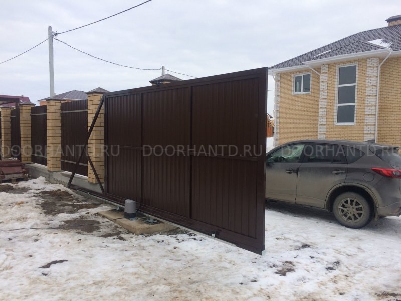 Откатные ворота 8017