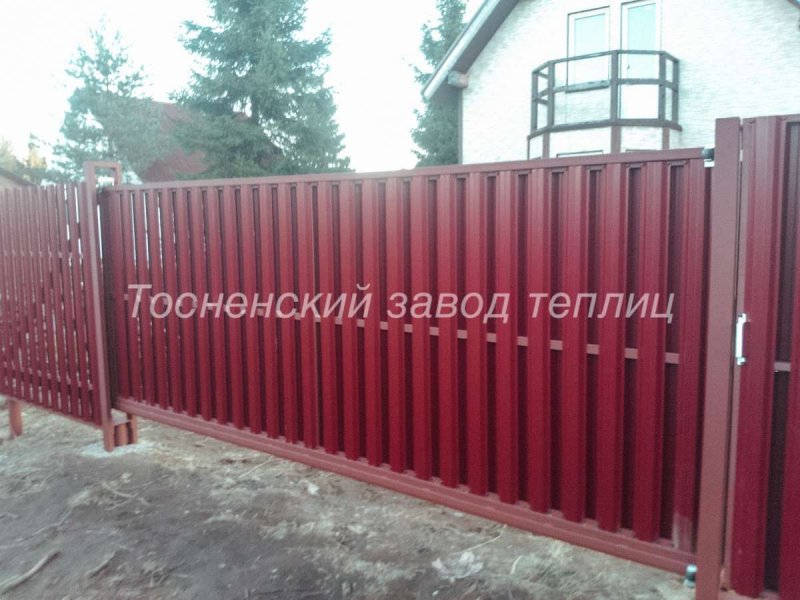 Евроштакетник Econova (1м 0,4 ral9003, срезанные углы)
