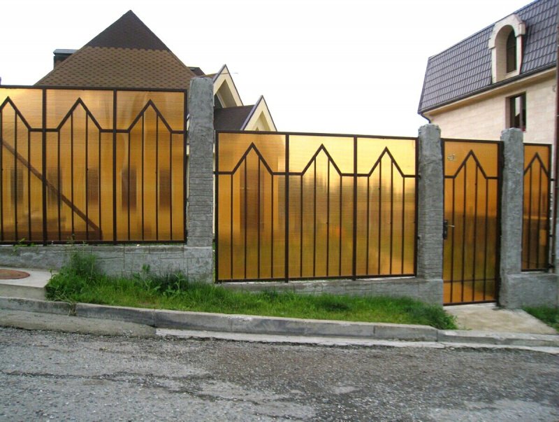 Забор профлист солнце