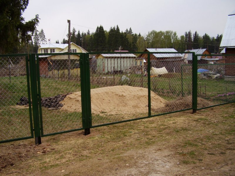 Забор из сетки сварной оцинкованной 50х50