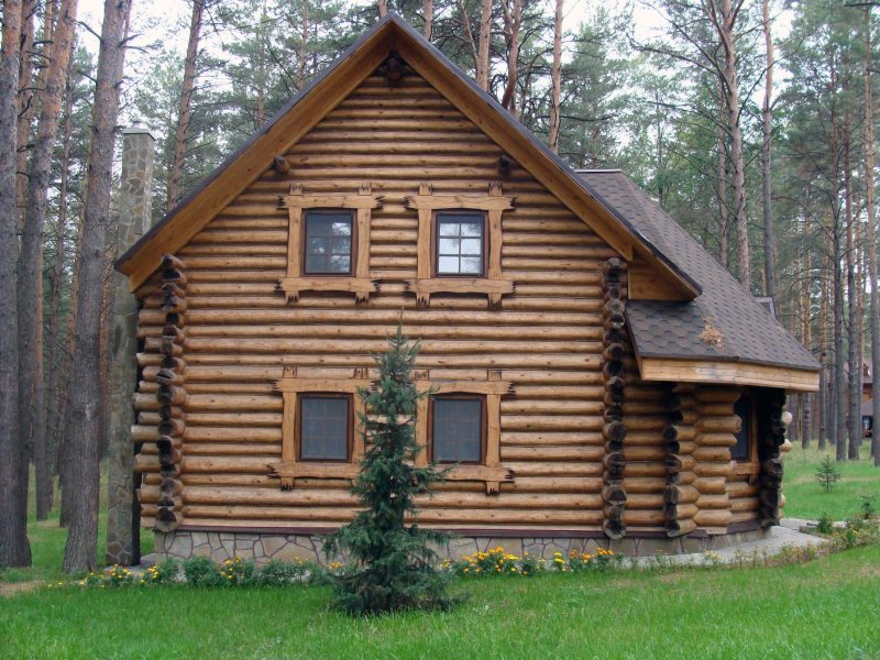 Наличники в срубе