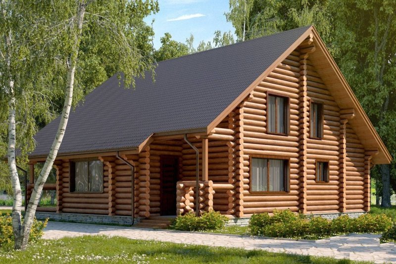 Дм из оцилиндрованного бревна