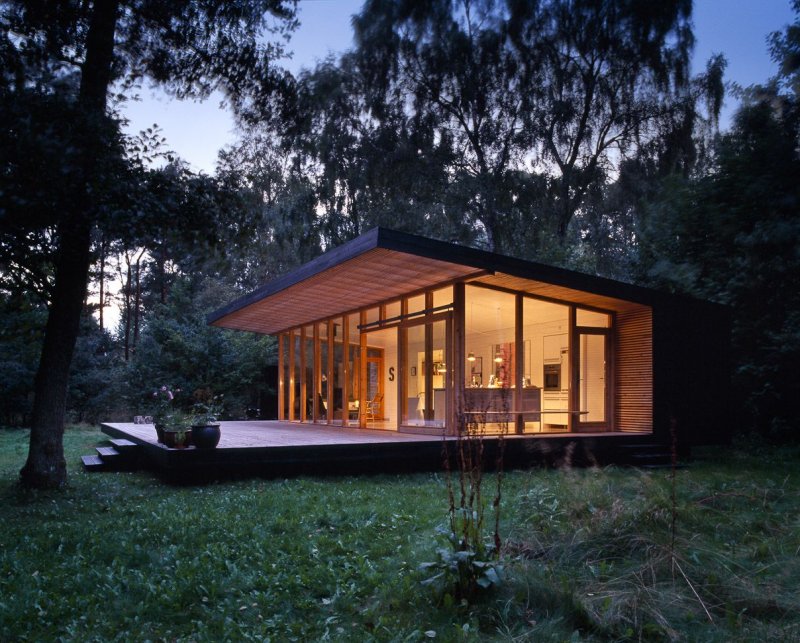 Tiny House с односкатной крышей