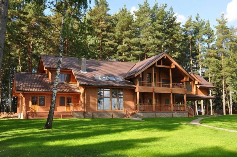 Усадьба из клеёного бруса. Россия