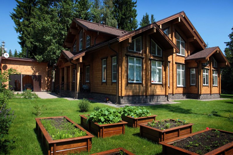 Усадьба из клеёного бруса. Россия