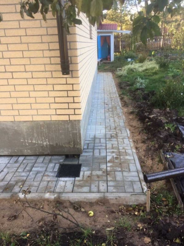 Зеленая отмостка