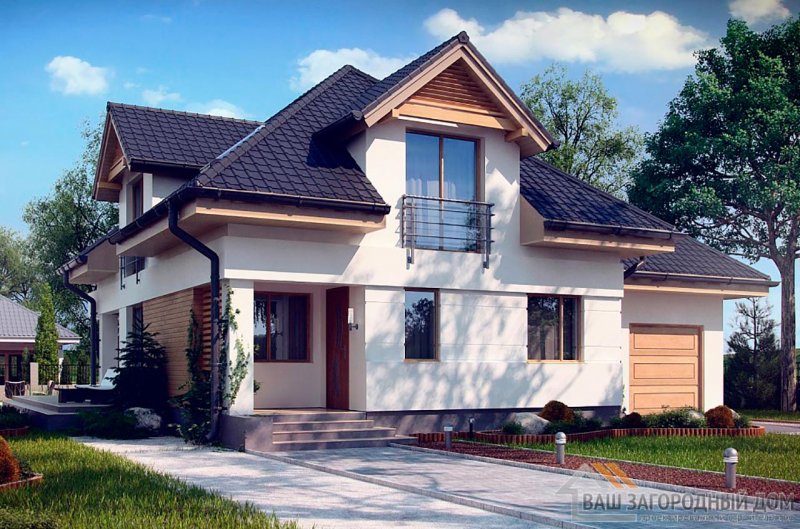 Загородный дом с гаражом