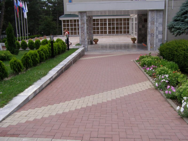 Укладка брусчатки