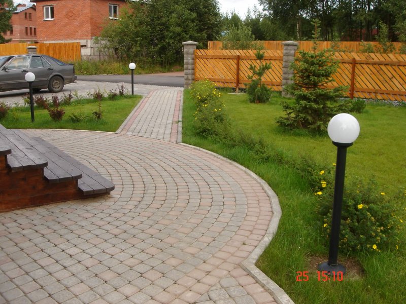 Парковка из тротуарной плитки