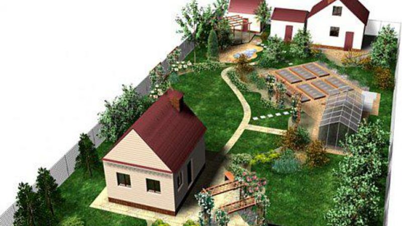 Планировка участка 8 соток 25х32