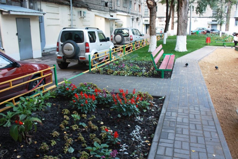 Благоустройство территории многоквартирного дома