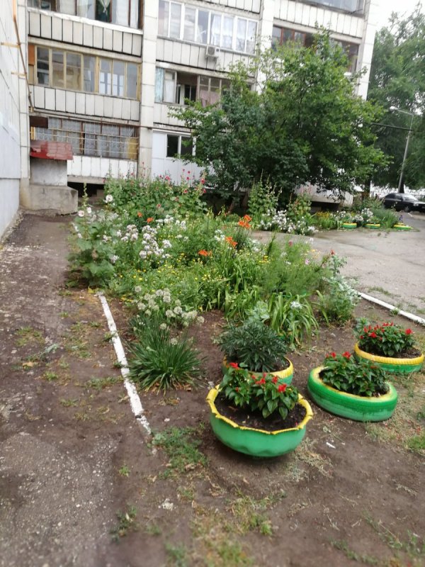 Благоустройство двора многоквартирного дома своими руками